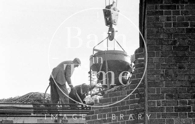 The demolition of the Pulteney Road railway bridge, Bath 1975