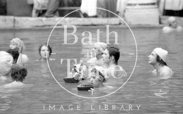 Filming the Bawdy Adventures of Tom Jones at the Roman Baths, Bath 1976