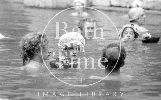 Filming the Bawdy Adventures of Tom Jones at the Roman Baths, Bath 1976