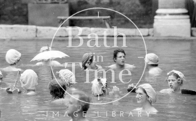 Filming the Bawdy Adventures of Tom Jones at the Roman Baths, Bath 1976