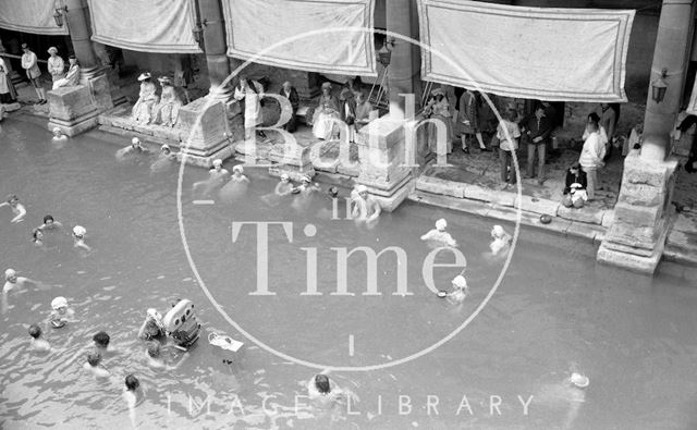 Filming the Bawdy Adventures of Tom Jones at the Roman Baths, Bath 1976