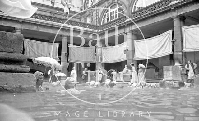 Filming the Bawdy Adventures of Tom Jones at the Roman Baths, Bath 1976