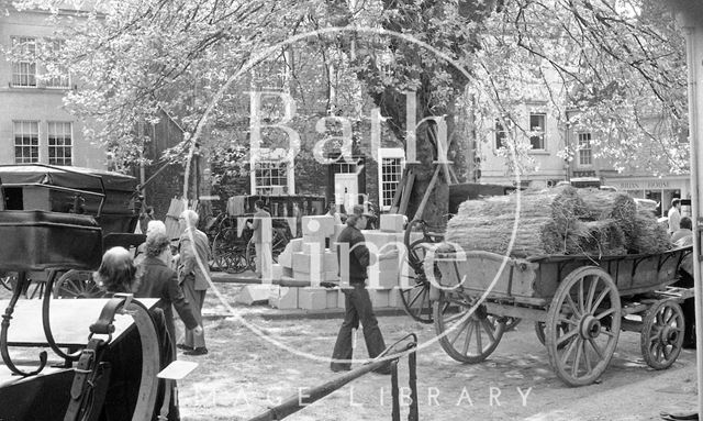 Filming the Bawdy Adventures of Tom Jones at the Roman Baths, Bath 1976