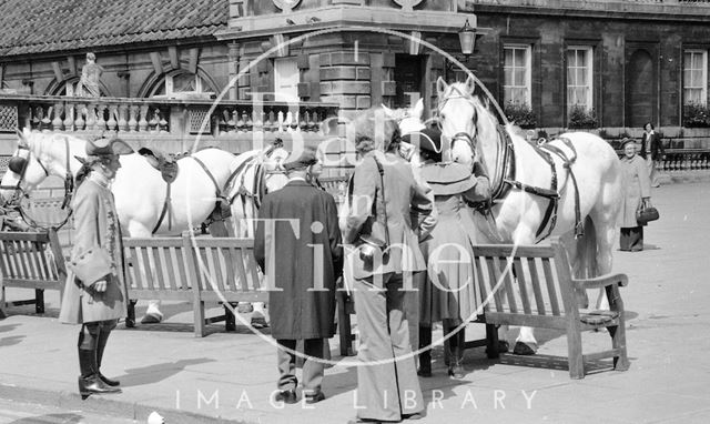 Filming the Bawdy Adventures of Tom Jones at Abbey Green, Bath 1976