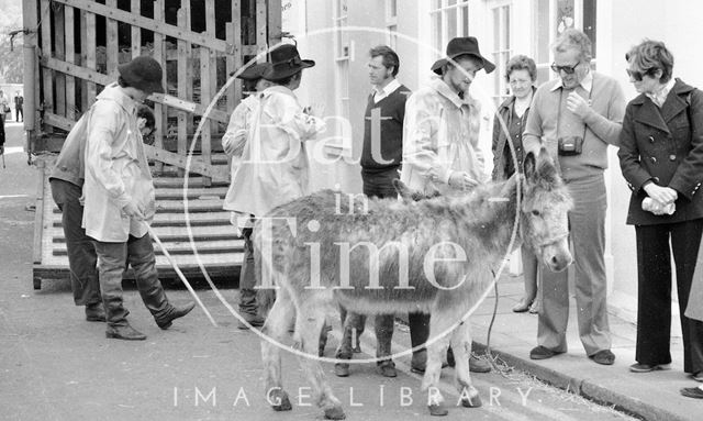 Filming the Bawdy Adventures of Tom Jones at Abbey Green, Bath 1976