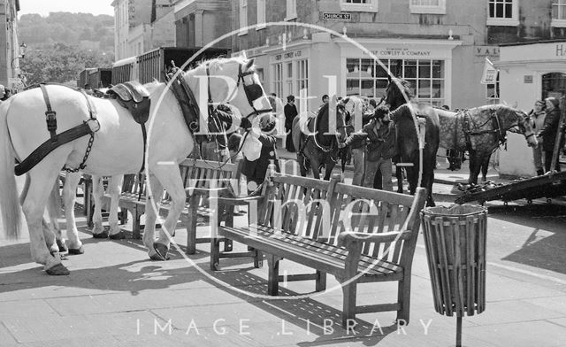 Filming the Bawdy Adventures of Tom Jones at Abbey Green, Bath 1976