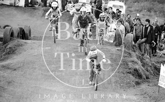 BMX riders at Odd Down, Bath 1982