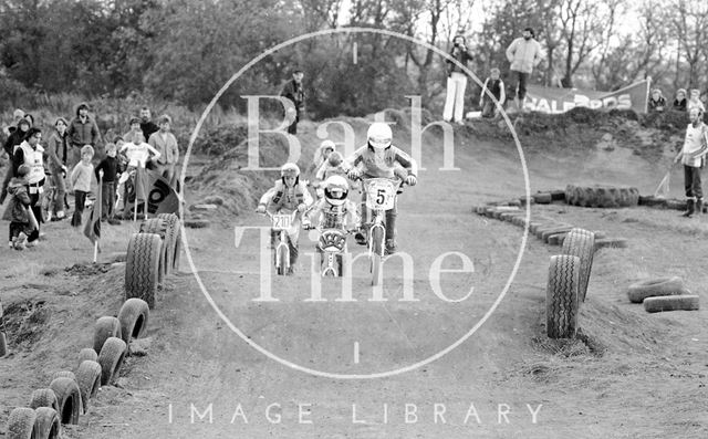 BMX riders at Odd Down, Bath 1982