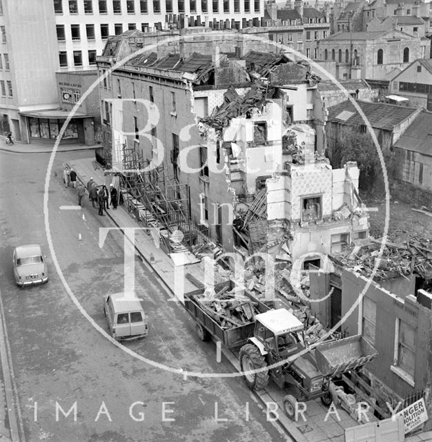 Demolition of Philip Street, Bath 1970