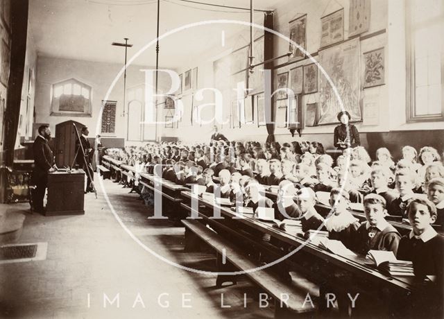 Classrooms in use, Twerton Parochial Schools, Twerton, Bath c.1900