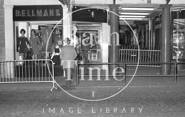 The aftermath of the I.R.A. bomb explosion in the Corridor, Bath 1974