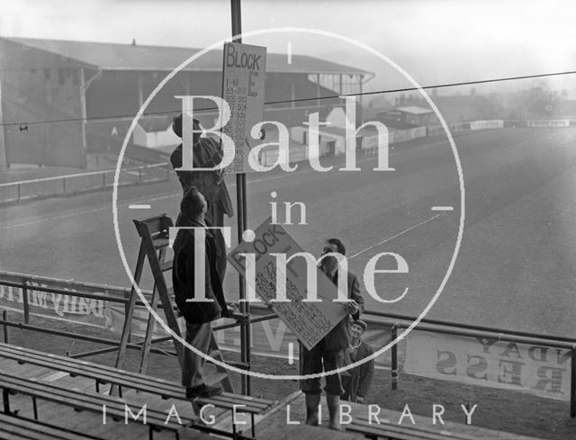 Twerton Park ground preparation, Bath c.1963