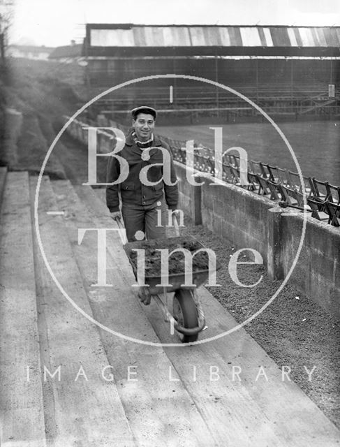 Twerton Park ground preparation, Bath c.1963