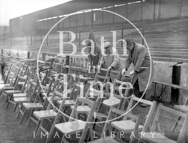 Twerton Park ground preparation, Bath c.1963