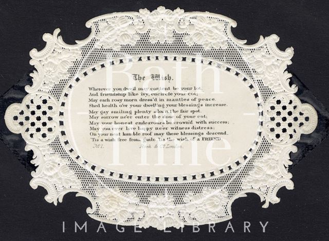 Lace-edged poem valentine, c.1830s-1840s