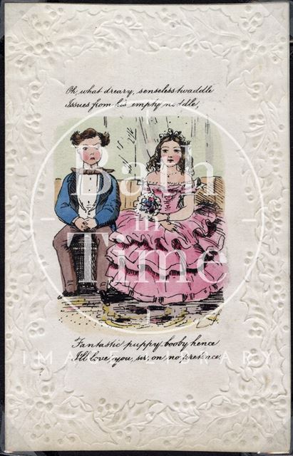 Rejection comic valentine, c.1840-1850