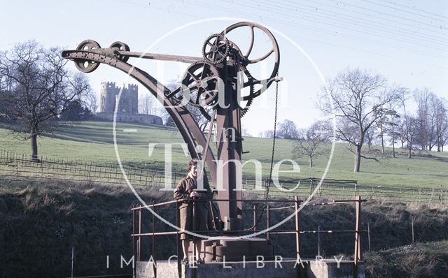 The crane at Midford Goods Yard 1966