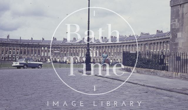 Outside 1, Royal Crescent, Bath 1960s