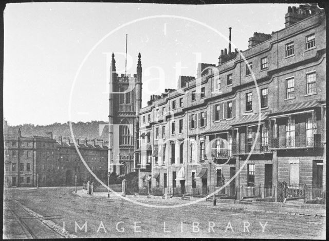 Raby Place and St. Mary's Church, Bathwick, Bath 1859