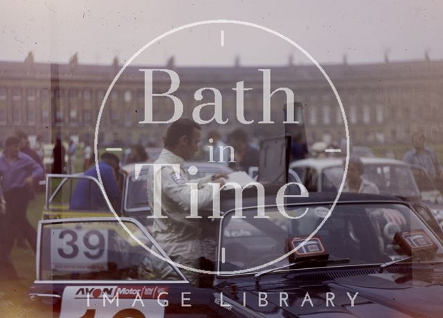 R.A.C. Rally in front of Royal Crescent, Bath 1973