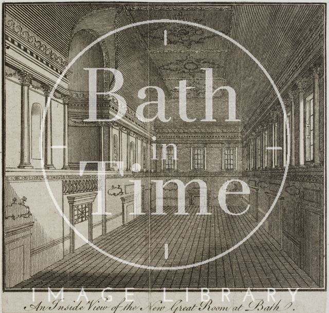 An inside view of the New Great Room at Bath c.1771