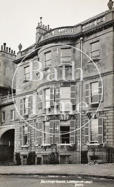 Beckford House, Lansdown Crescent, Bath c.1930