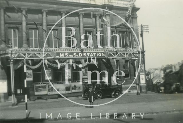 Outside Green Park Station, Bath c.1965