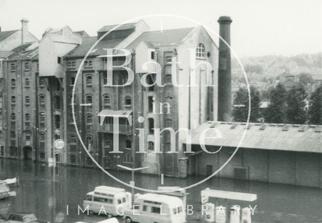 Floods, Lower Bristol Road, Bath 1968