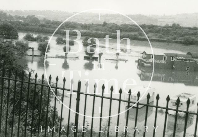 Saltford in flood 1968