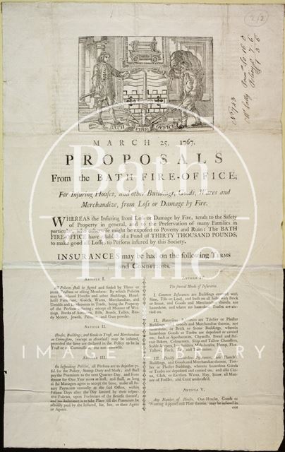 Proposals from the Bath Fire-Office 1767