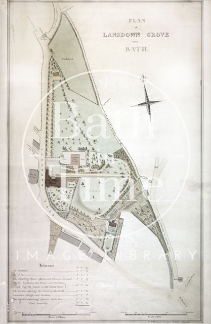 Plan of Lansdown Grove, Bath 1816