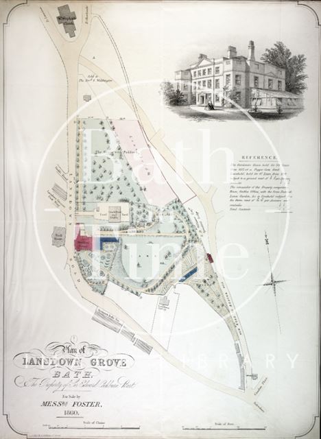 Plan of Lansdown Grove, the property of Sir Edward Cockburn Bart., Bath 1860