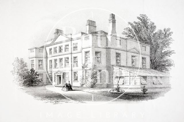 Plan of Lansdown Grove, the property of Sir Edward Cockburn Bart., Bath 1860 - detail