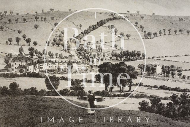 A Panoramic View of Bath from Beechen Cliff c.1824 - detail