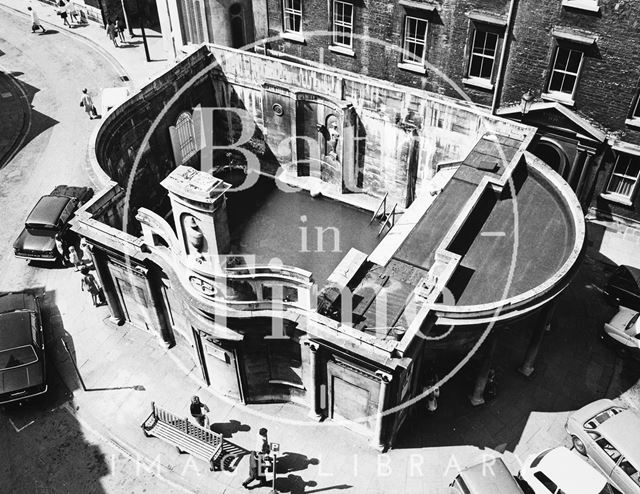 The Cross Bath from above, Bath 1960s