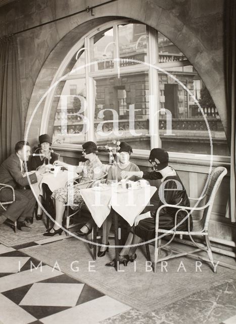 Pump Room (terrace), Bath c.1925