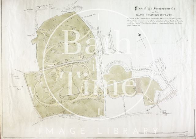 Plan of the Improvements on the Bath Common Estate 1829