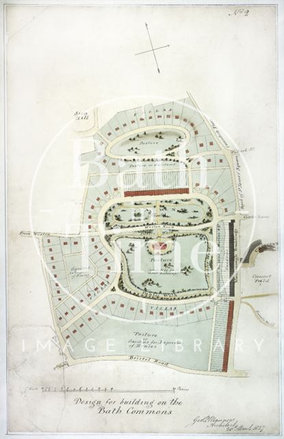 Design for Building on the Bath Commons. George Manners, architect 1827