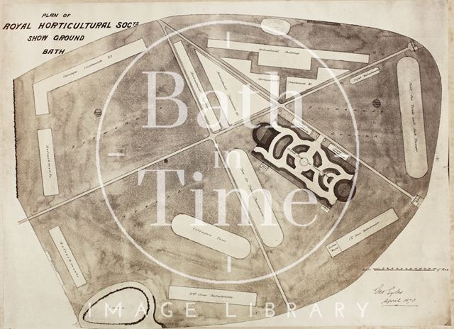 Plan of Royal Horticultural Showground, Royal Victoria Park 1873