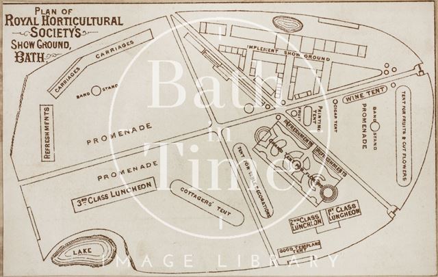 Plan of Royal Horticultural Showground, Royal Victoria Park 1873