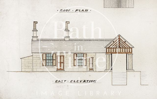 Somersetshire Coal Canal. Plan of offices and Weighing Engine, Midford 1831 - detail