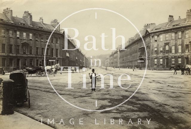 Laura Place and Great Pulteney Street, Bath c.1870