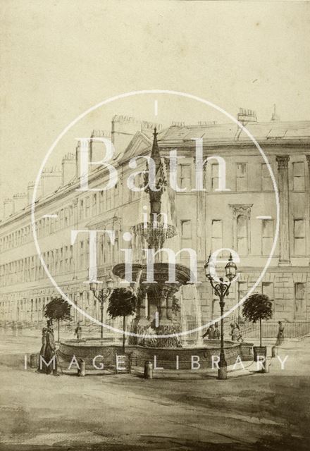 A design for the fountain, Laura Place, Bath c.1877