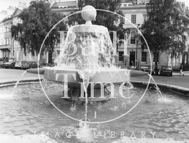 The fountain, Laura Place, Bath 1979