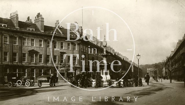 Laura Place and Great Pulteney Street, Bath c.1910