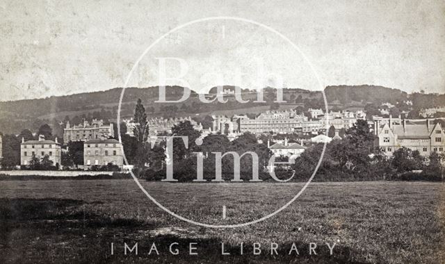 View from Bathwick up to Sham Castle, Bath c.1875