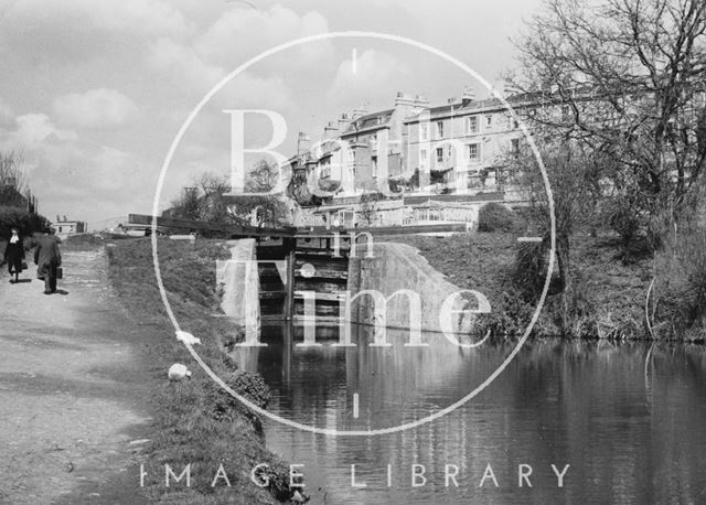 Top Lock, Bathwick, Bath 1956