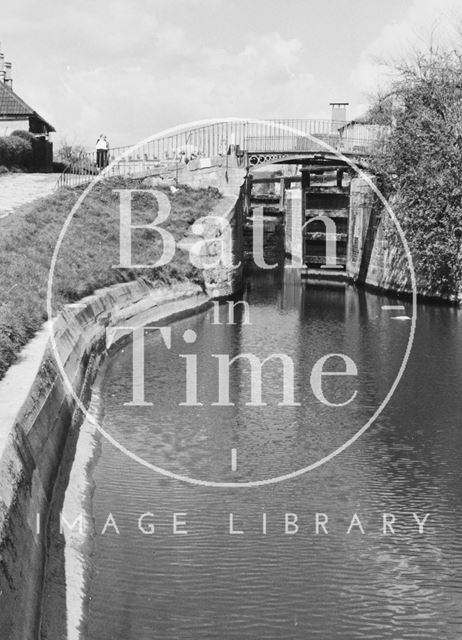 Tail of Top Lock, Bathwick, Bath 1956