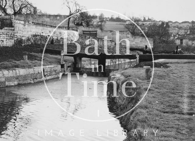 Head of Top Lock, Bathwick, Bath 1956