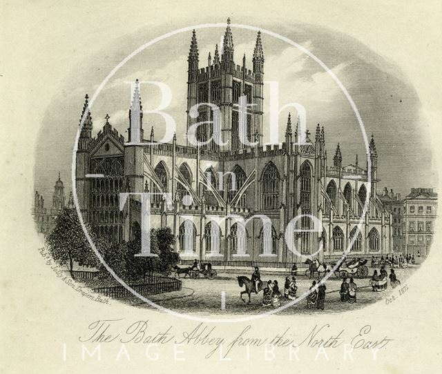 The Bath Abbey from the northeast 1871